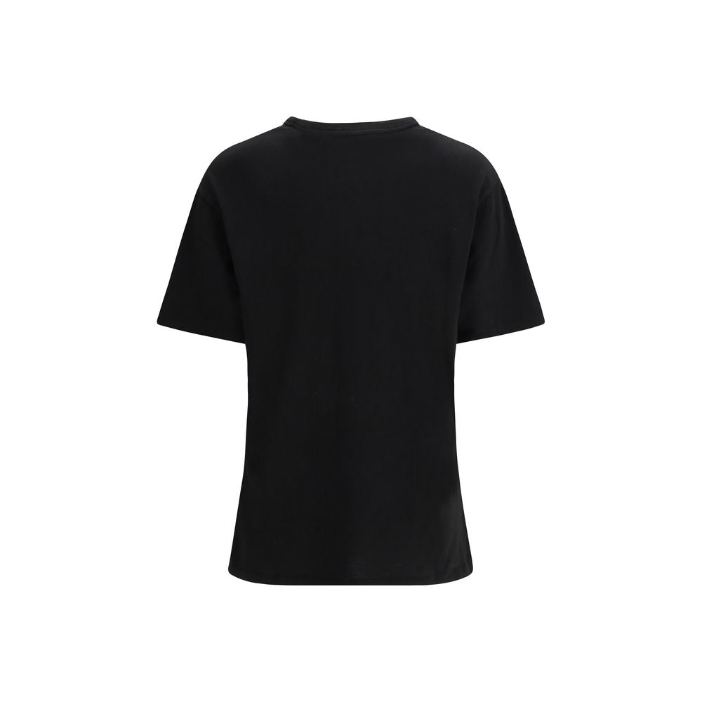 Black Cotton T-Shirt with Boke Flower Logo by Kenzo