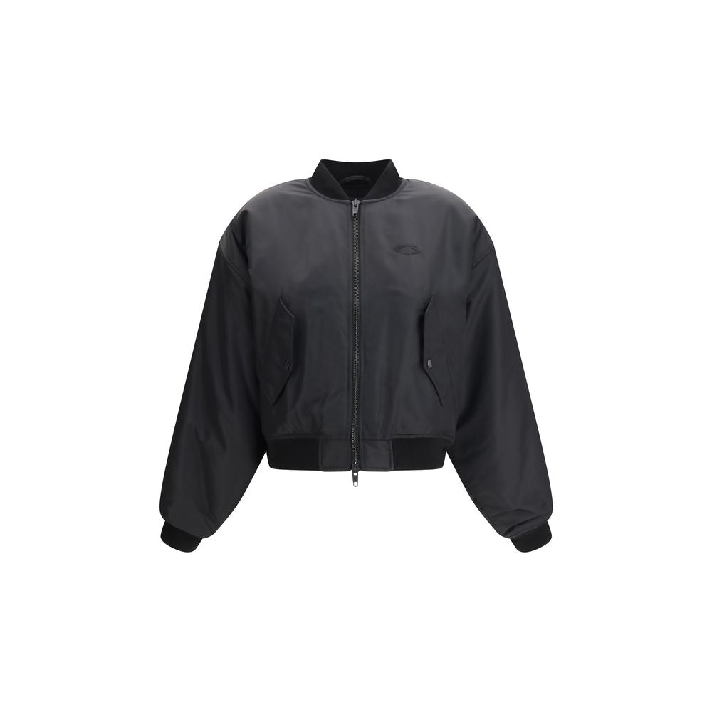 Black Synthetic Bomber Jacket by Balenciaga