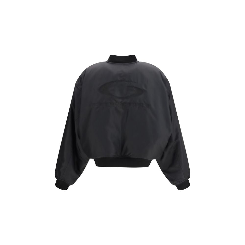 Black Synthetic Bomber Jacket by Balenciaga