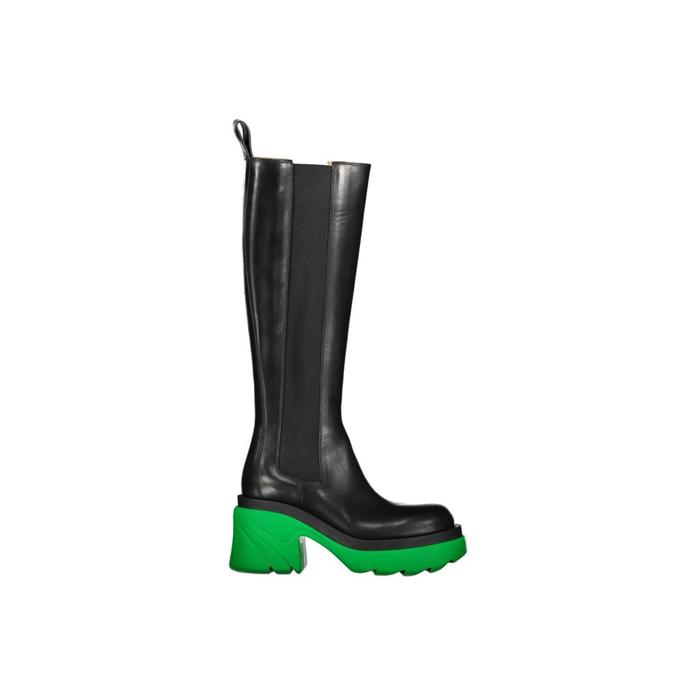Schwarze Damen-Stiefeletten mit hohem Absatz