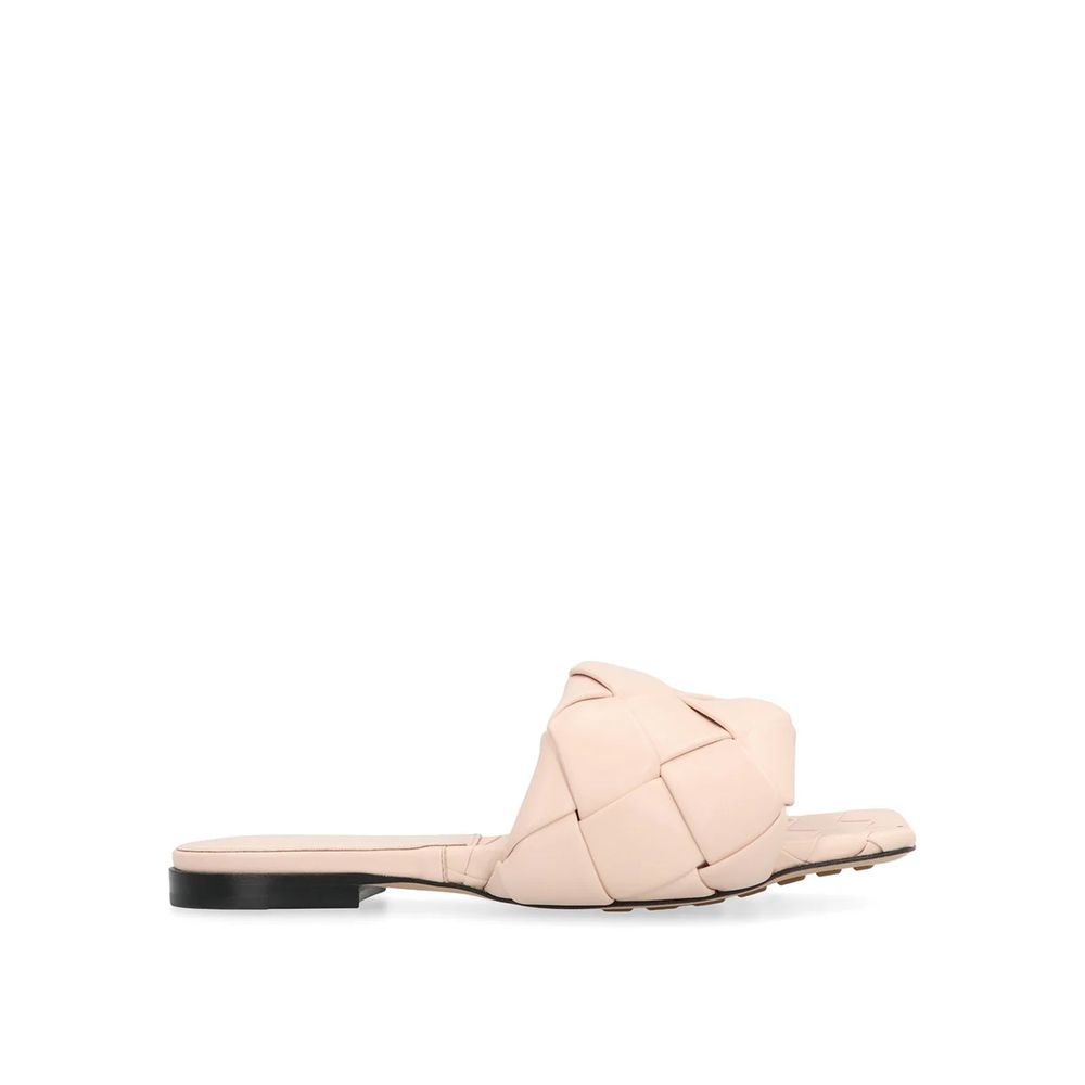 Multicolor Leather Sandals with Square Toe