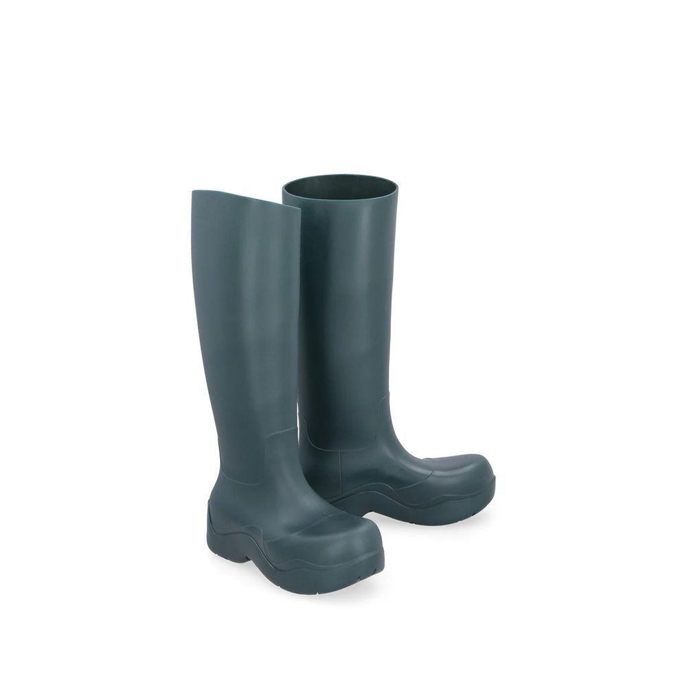 Zweifarbige Synthetik-Regenstiefel für Damen