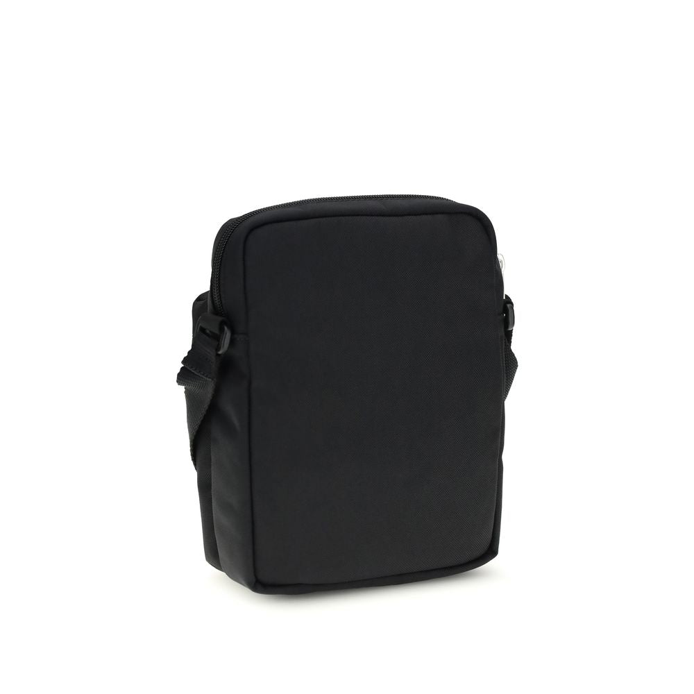 Black Synthetic Explorer Clutch Bag with Shoulder Strap