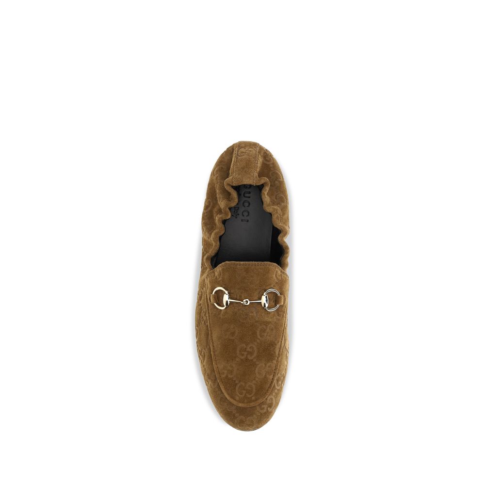 Gucci Braune Kalbsleder Mokassins zum Hineinschlüpfen