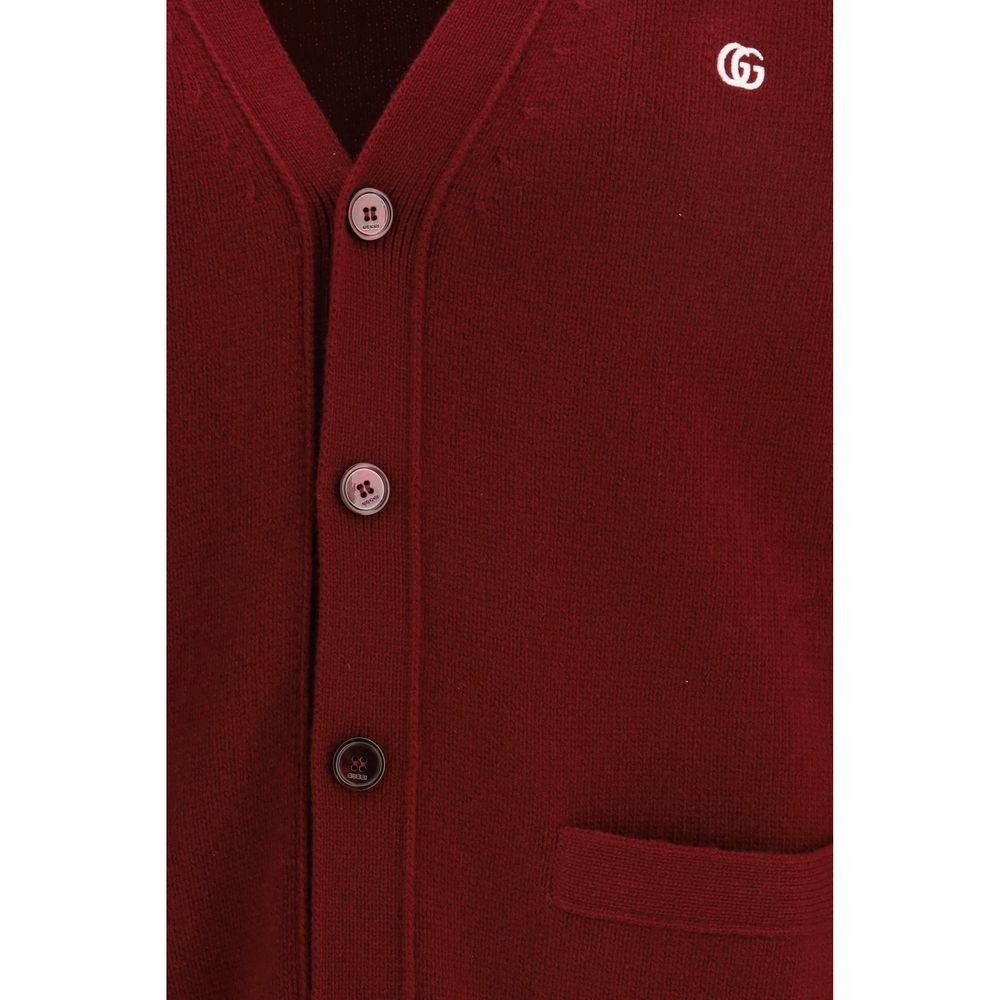 Gucci bordeauxrote Strickjacke aus Wolle