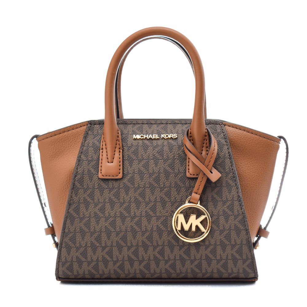 Braune Handtasche aus synthetischem Canvas von Michael Kors