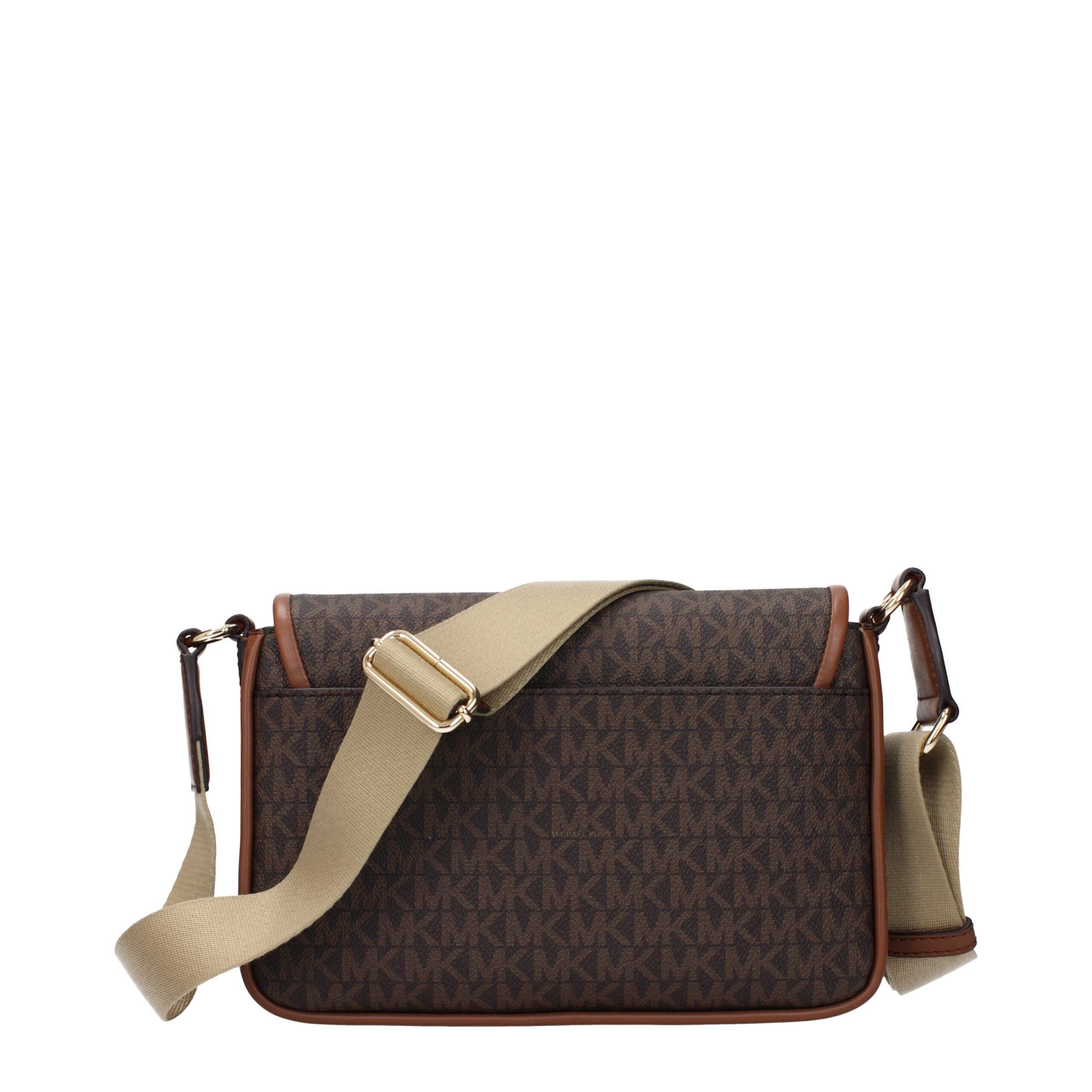 Michael Kors Umhängetasche aus braunem Stoff