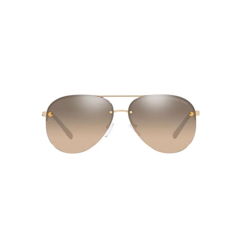 Gold Metal Sunglasses with Brown Gradient Lenses
