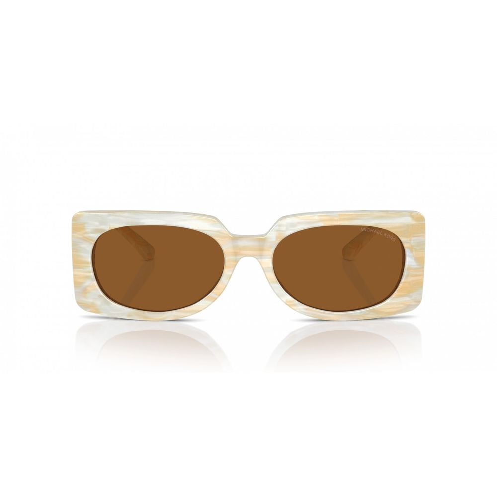Beige Synthetische Sonnenbrille mit UV-Schutz