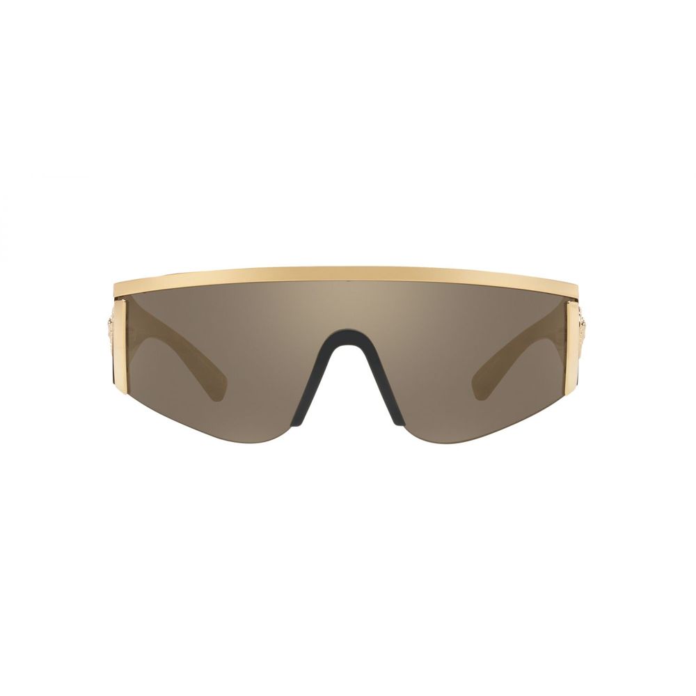 Golden Synthetic Sunglasses with UV Protection