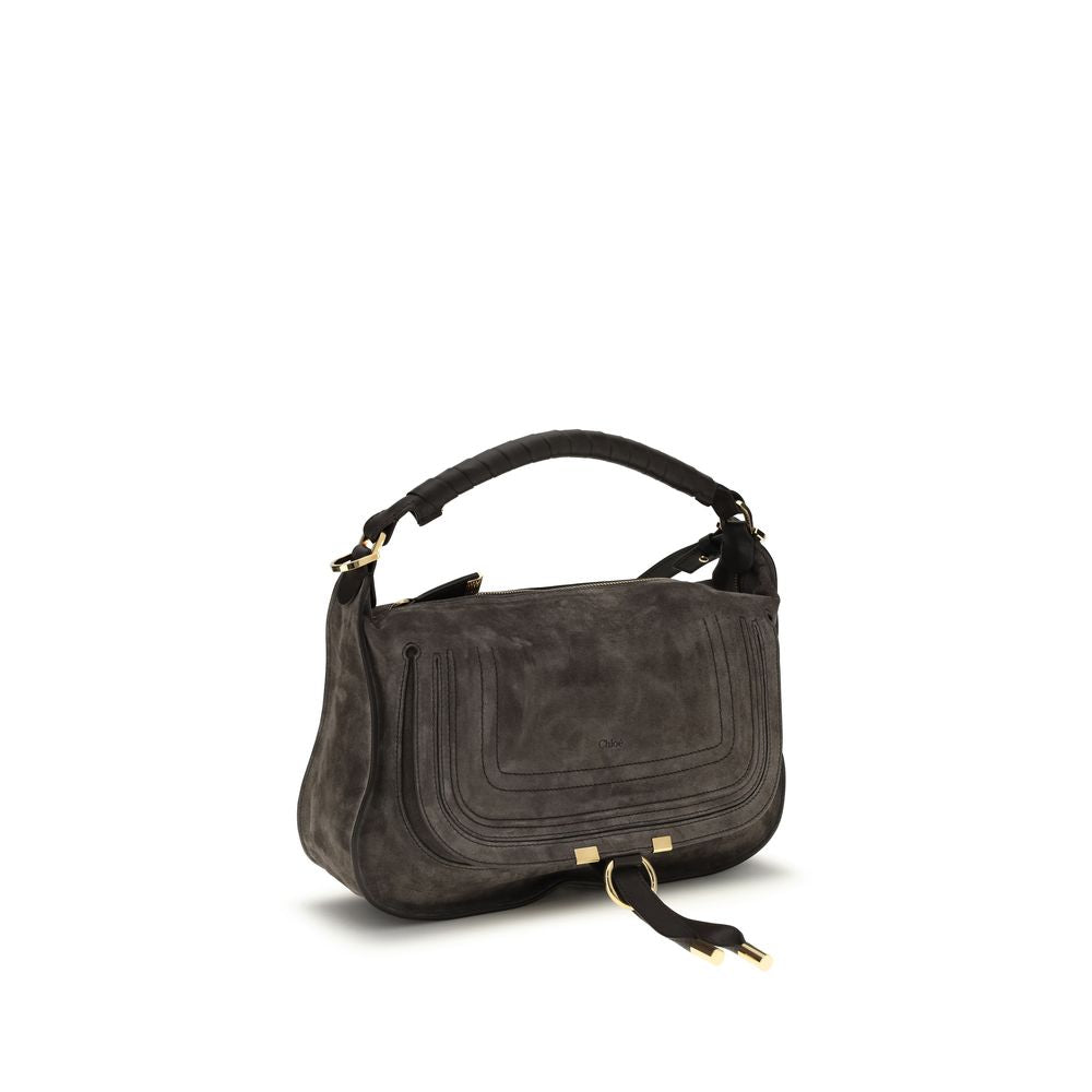 Brown Leather Marcie Shoulder Bag