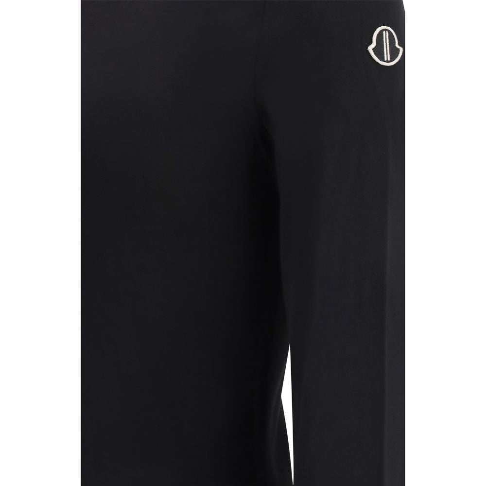 Black Cotton T-Shirt with Oversized Sleeves