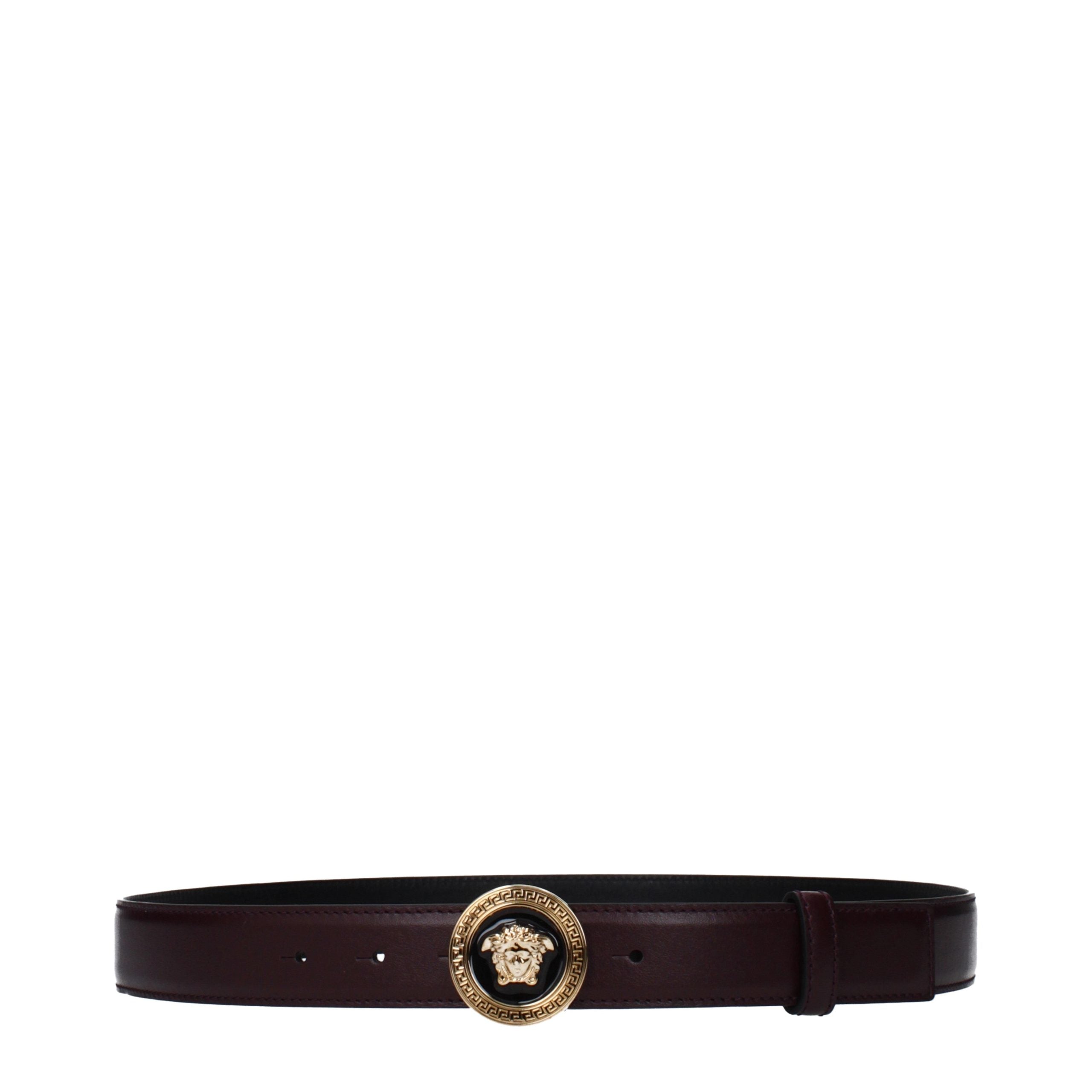 Violetter Ledergürtel von Versace