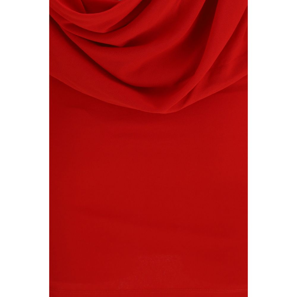 Multicolor Synthetic Cocktail Dress with Cut-Out Back