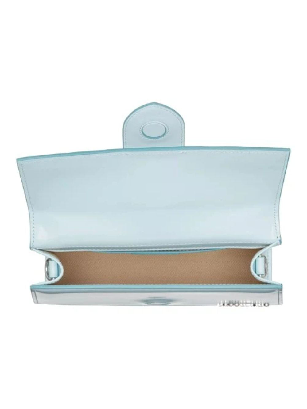 Pale Blue Leather Le Grand Bambino Handbag by Jacquemus