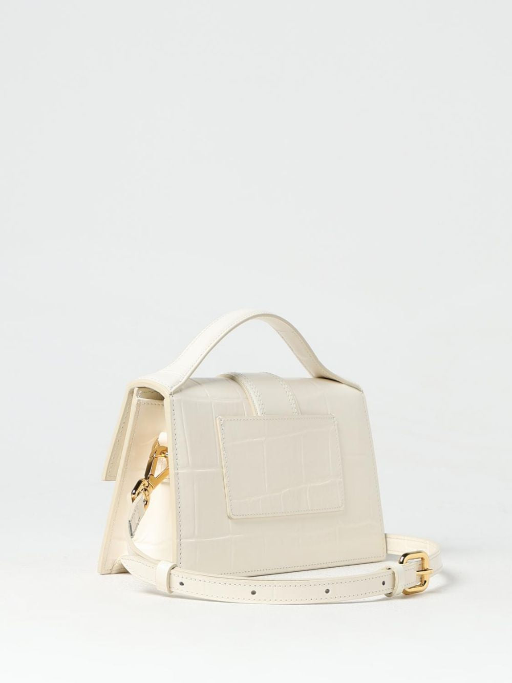 White Leather Le Grand Bambino Handbag by Jacquemus