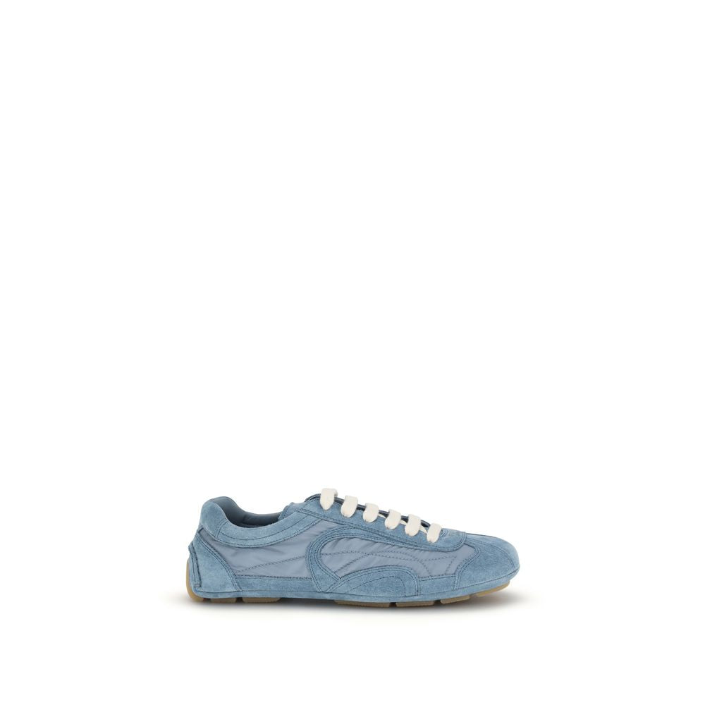 Prada Blue Lamb Athletic Sneakers