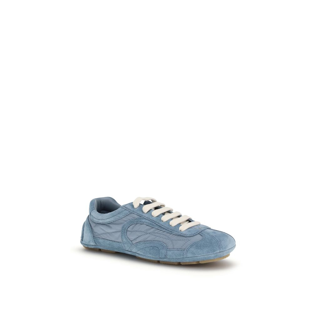 Prada Blue Lamb Athletic Sneakers