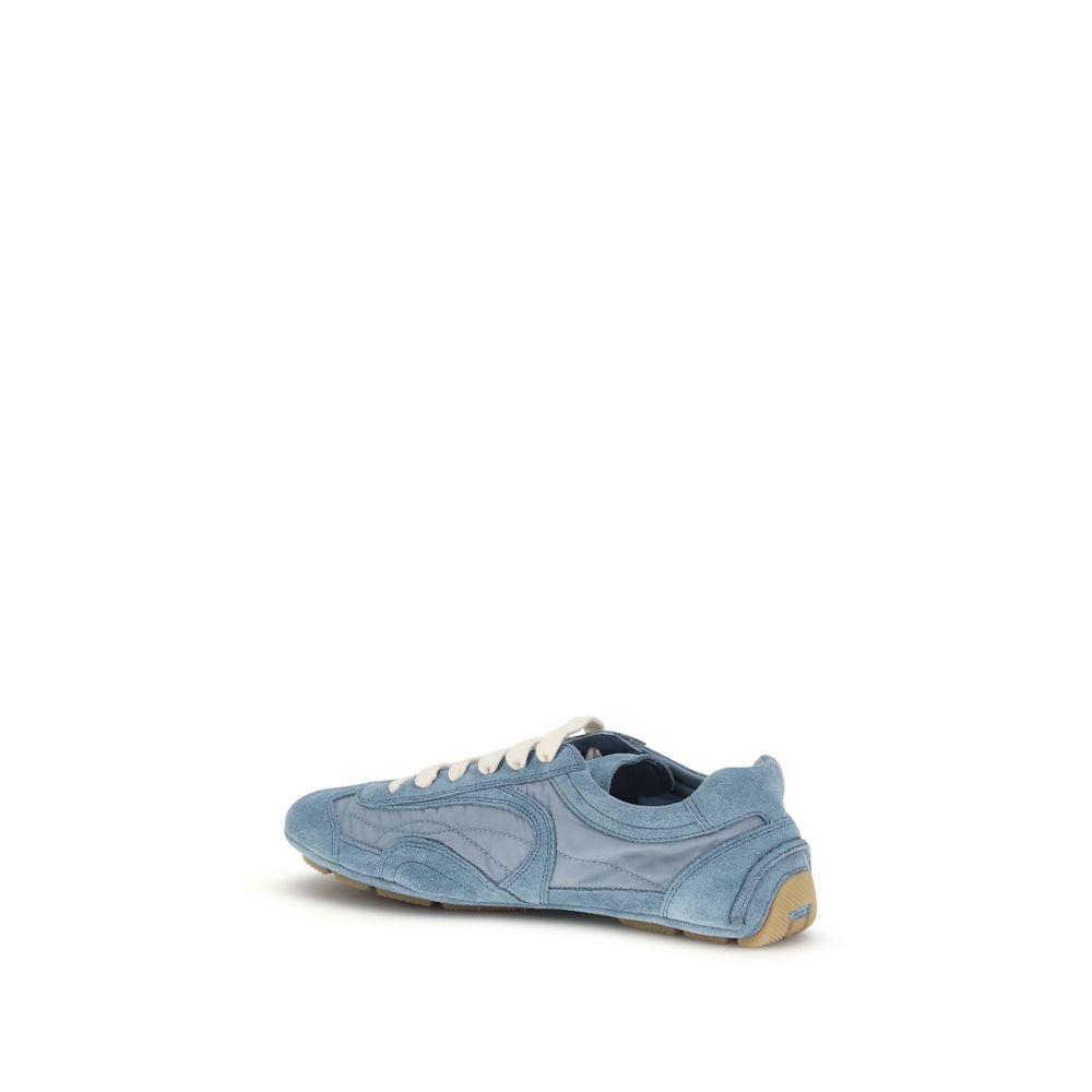 Prada Blue Lamb Athletic Sneakers