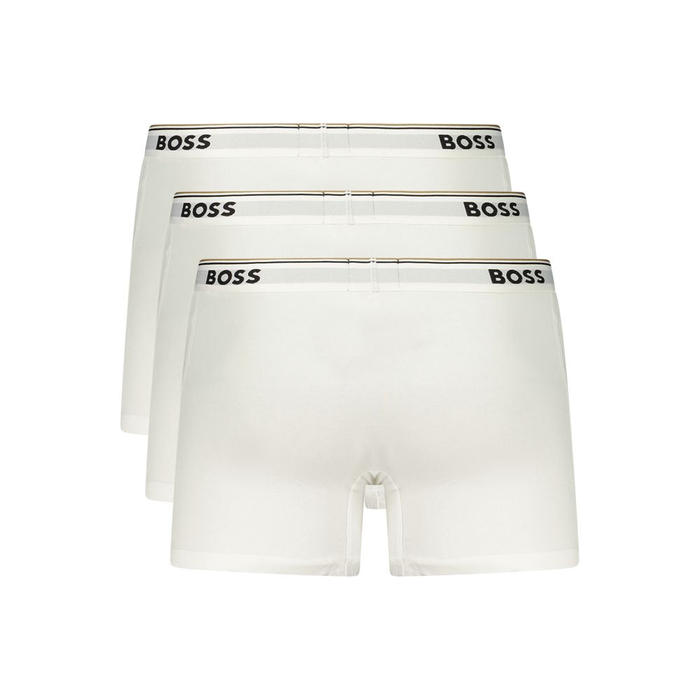 White Cotton Men’s Boxer Shorts by Bianco