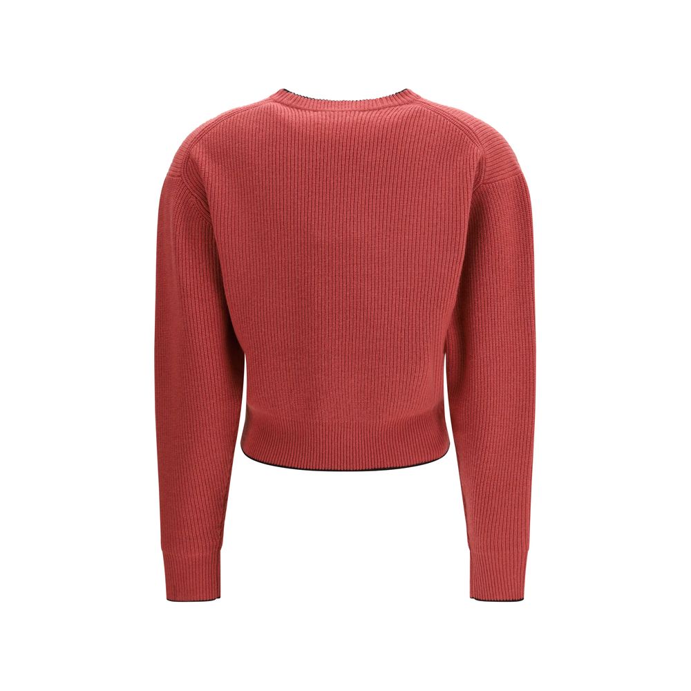 Multicolor Wool Cashmere Cropped Sweatshirt by Chloé