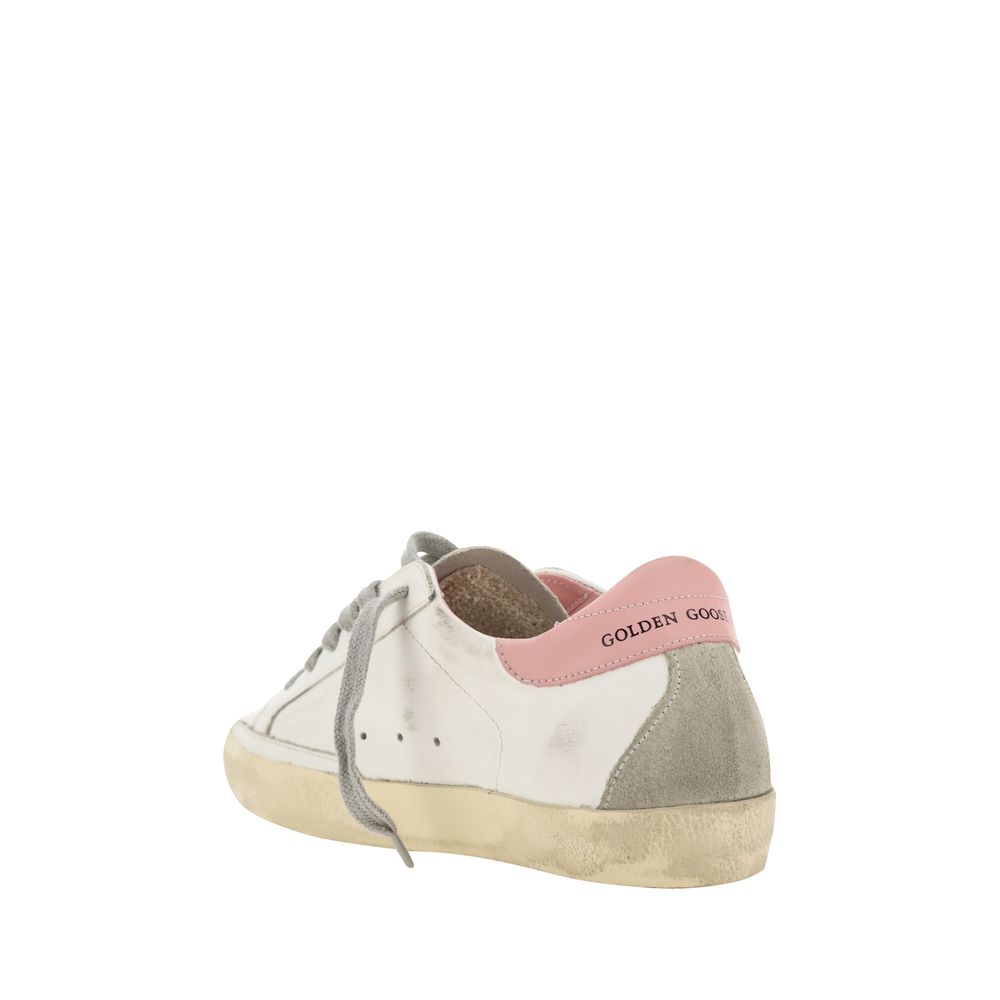 White Leather Bos Taurus Sneakers