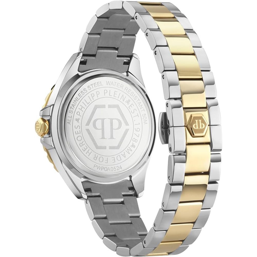Gold Dress Watch with White Dial