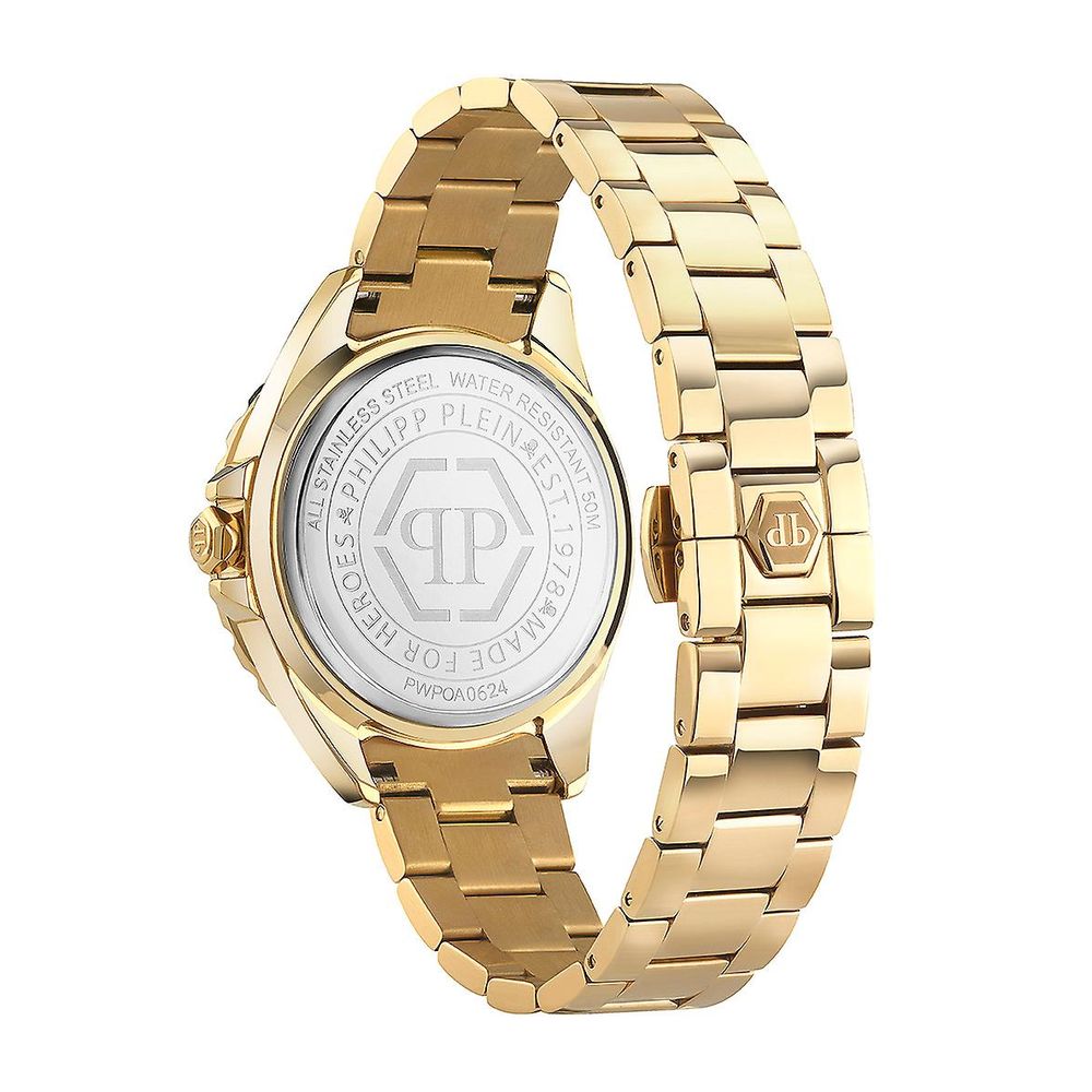 Gold Dress Watch with Stainless Steel Bracelet