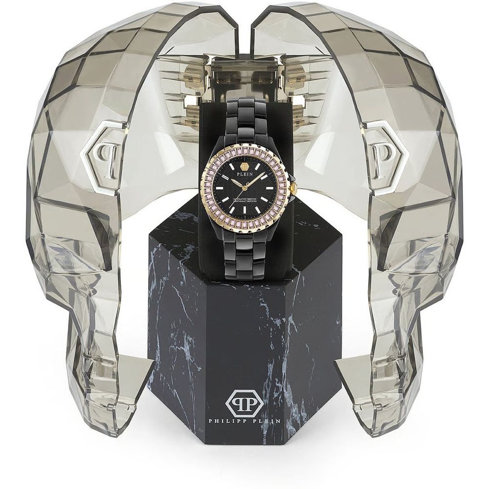 Black Synthetic Dress Watch with Chronometer