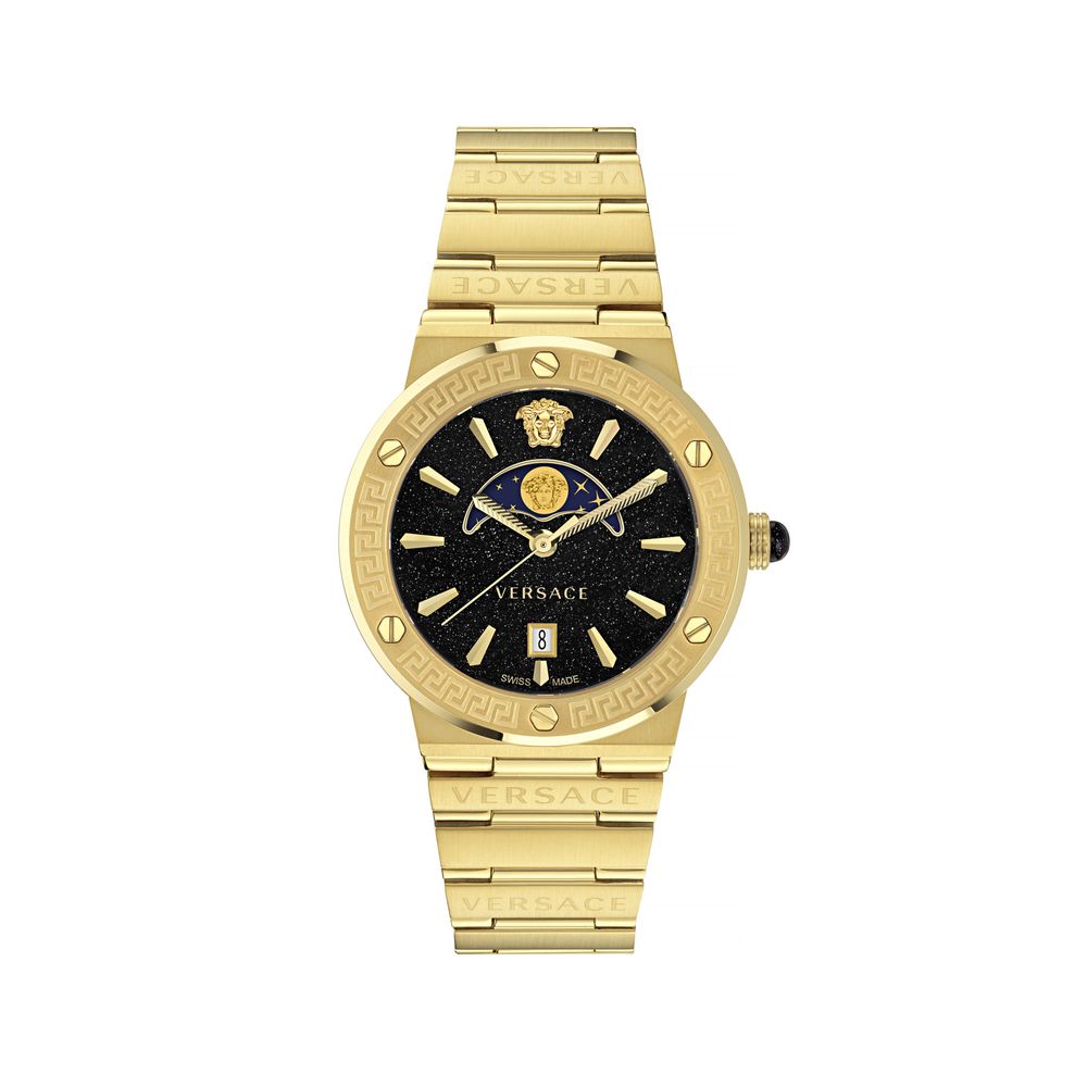 Gold Dress Watch with Lunar Phase Dial
