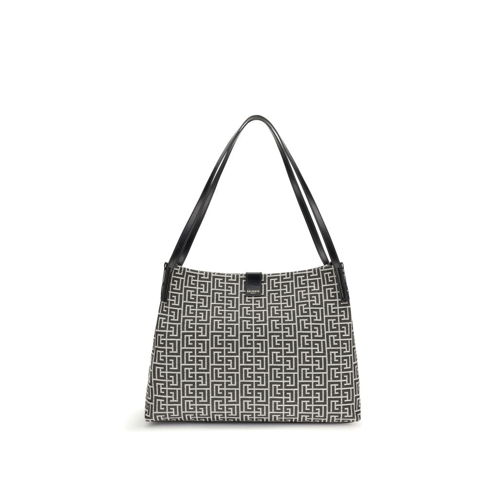 Schwarze Baumwolltasche mit verstellbaren Trägern