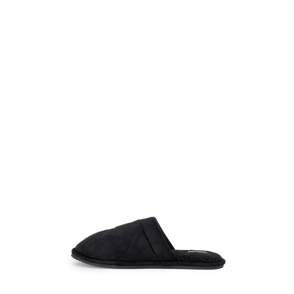 Schwarze Herrenhausschuhe aus Synthetik, Kollektion FW25