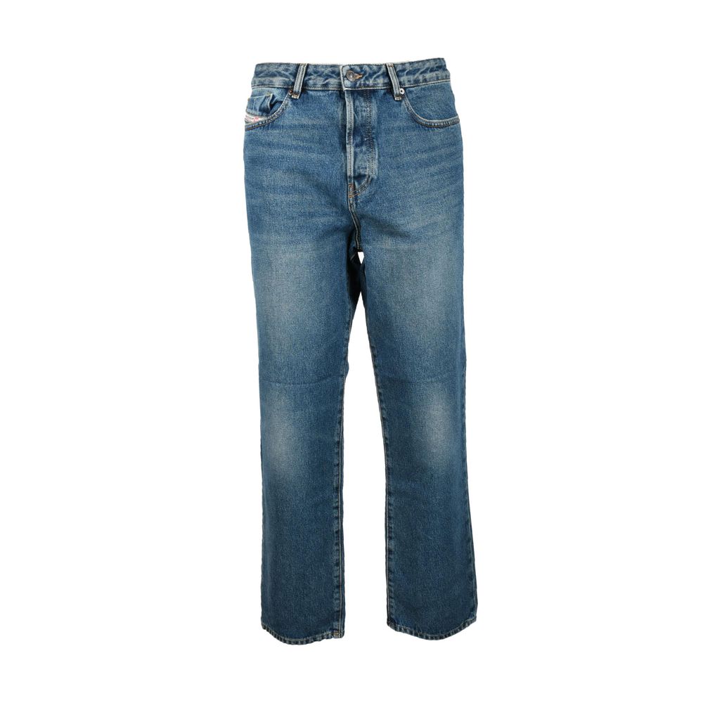 Blue Cotton Slim Fit Jeans