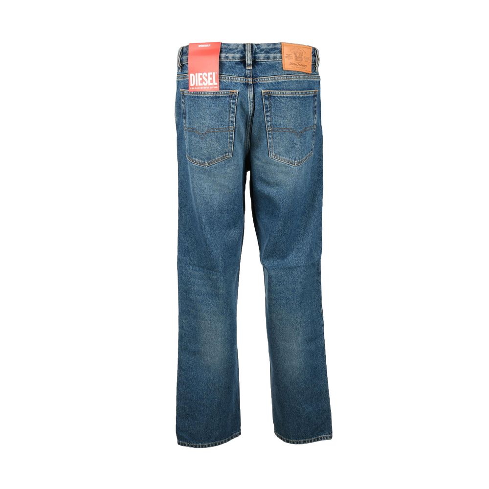 Blue Cotton Slim Fit Jeans