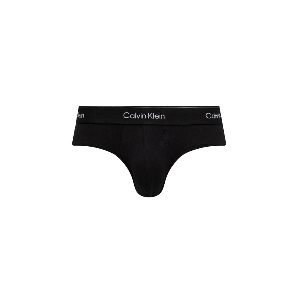 Black Cotton Briefs Pack of 3 by Calvin Klein