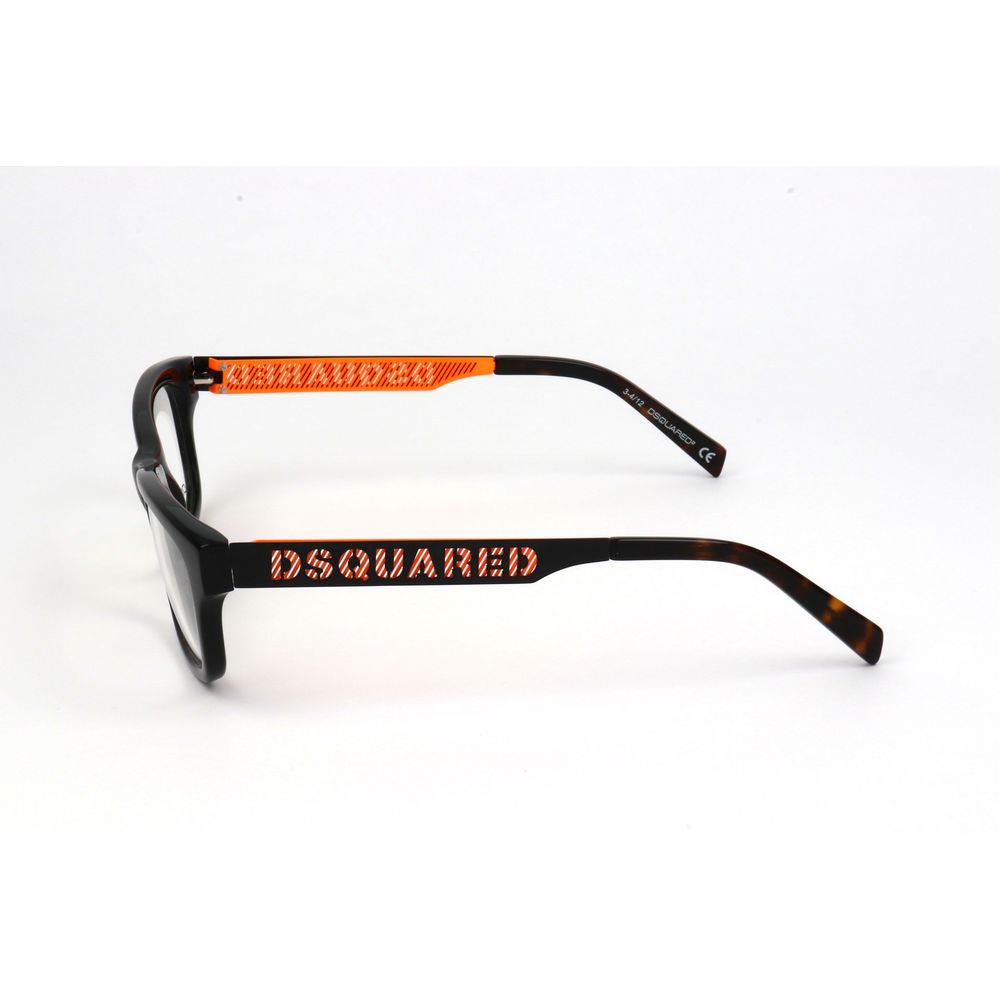 Black Synthetic Eyeglass Frames by DSQUARED2