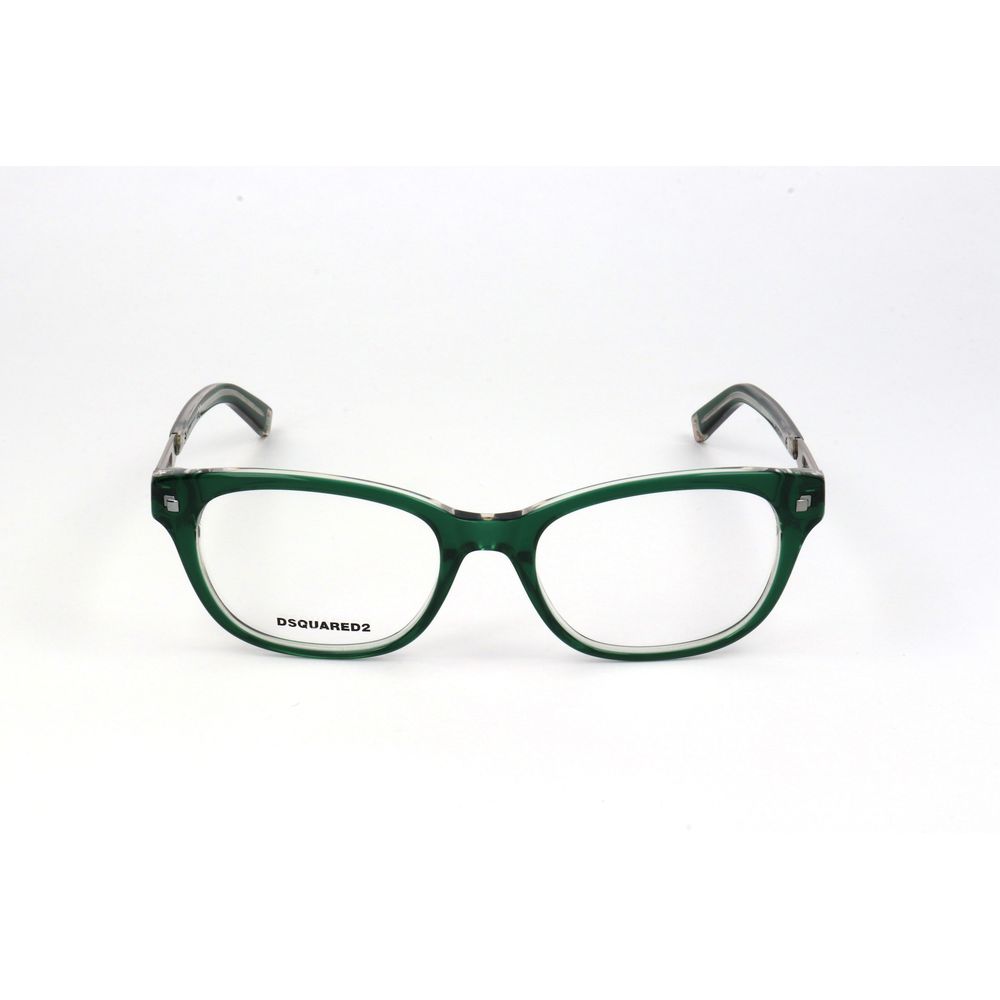 Green Synthetic Bicolor Eyeglass Frames