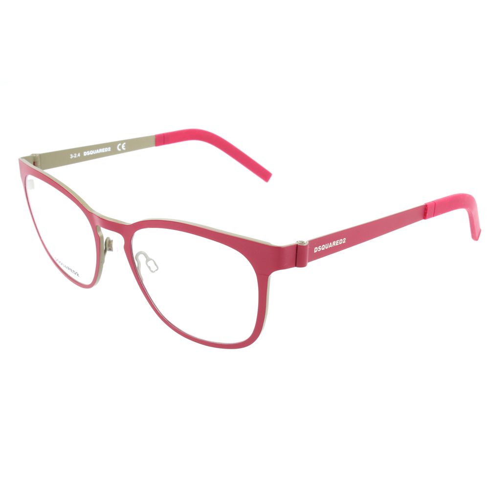 Red Metal Eyeglasses with Gradient Lenses