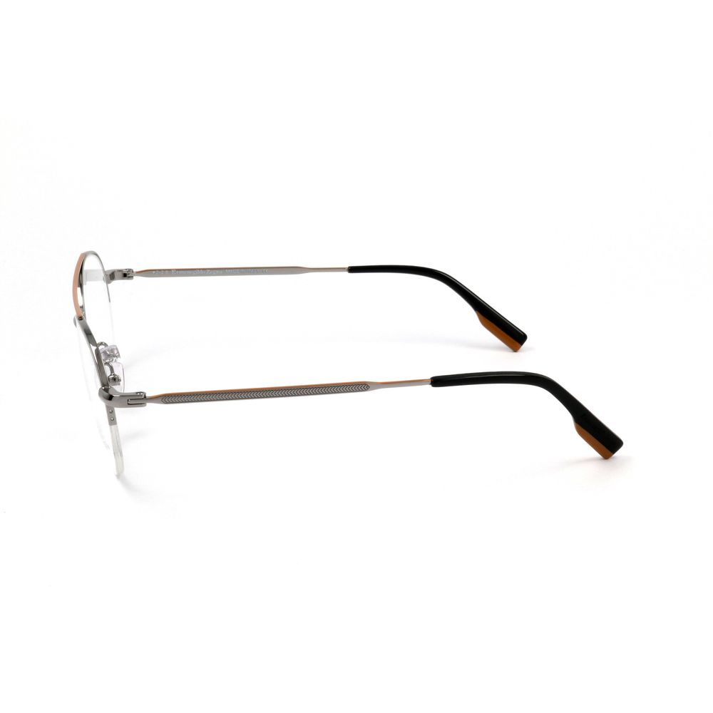 Grey Synthetic Eyeglass Frames by Ermenegildo Zegna