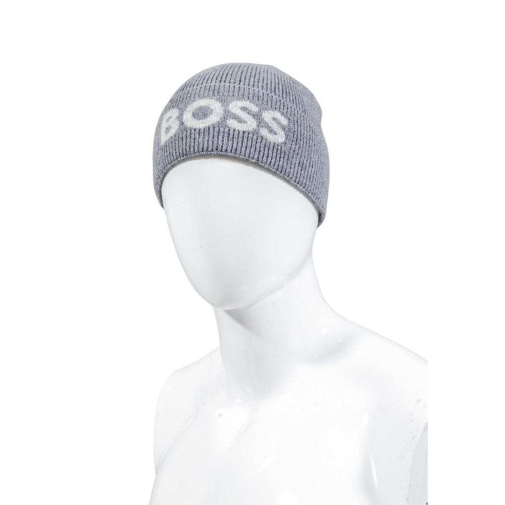 Gray Synthetic Baseball Cap with Embroidered Logo