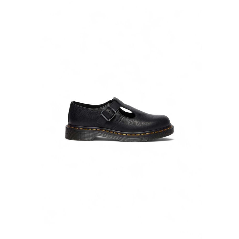 Schwarze Leder-Plateaupumps von Dr. Martens
