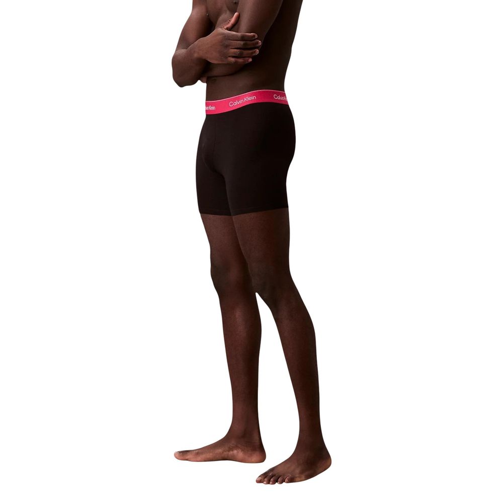 Pink Cotton Boxer Briefs with Logo Waistband 3-Pack