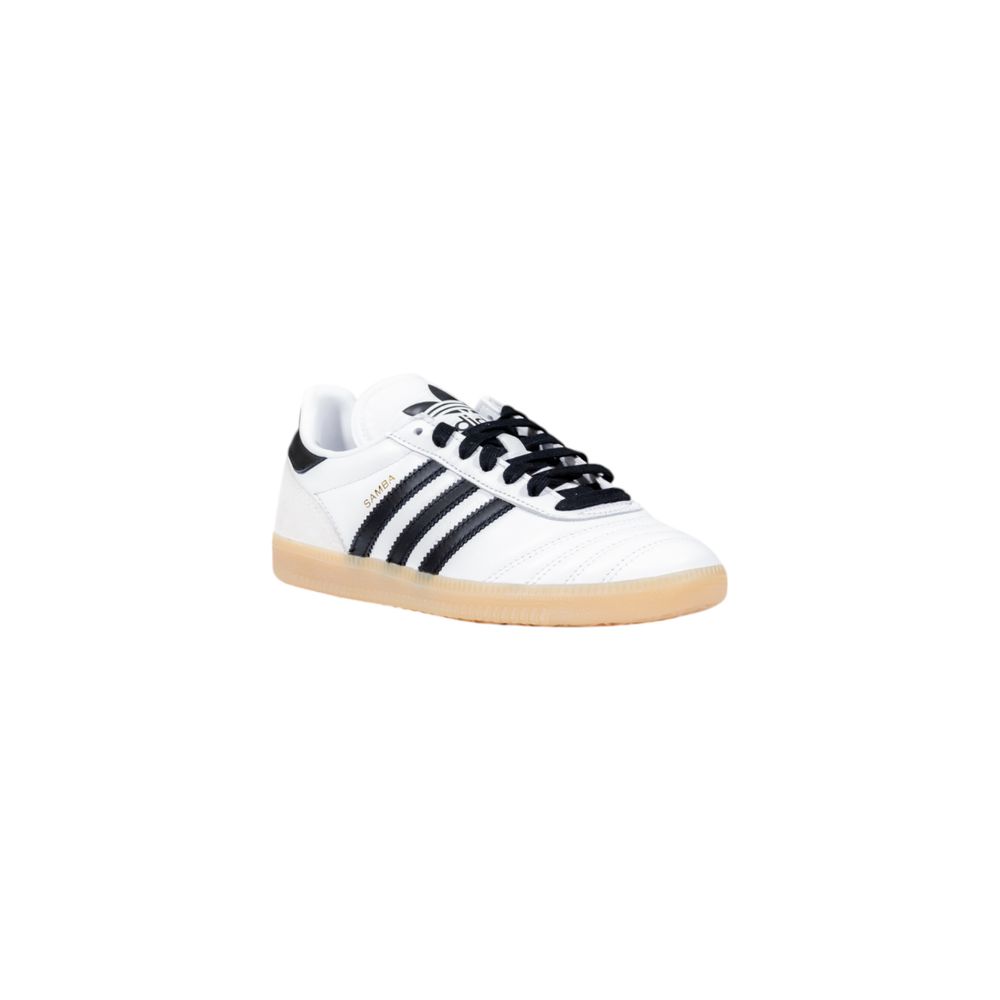Schwarz-weiße Sportschuhe aus Leder