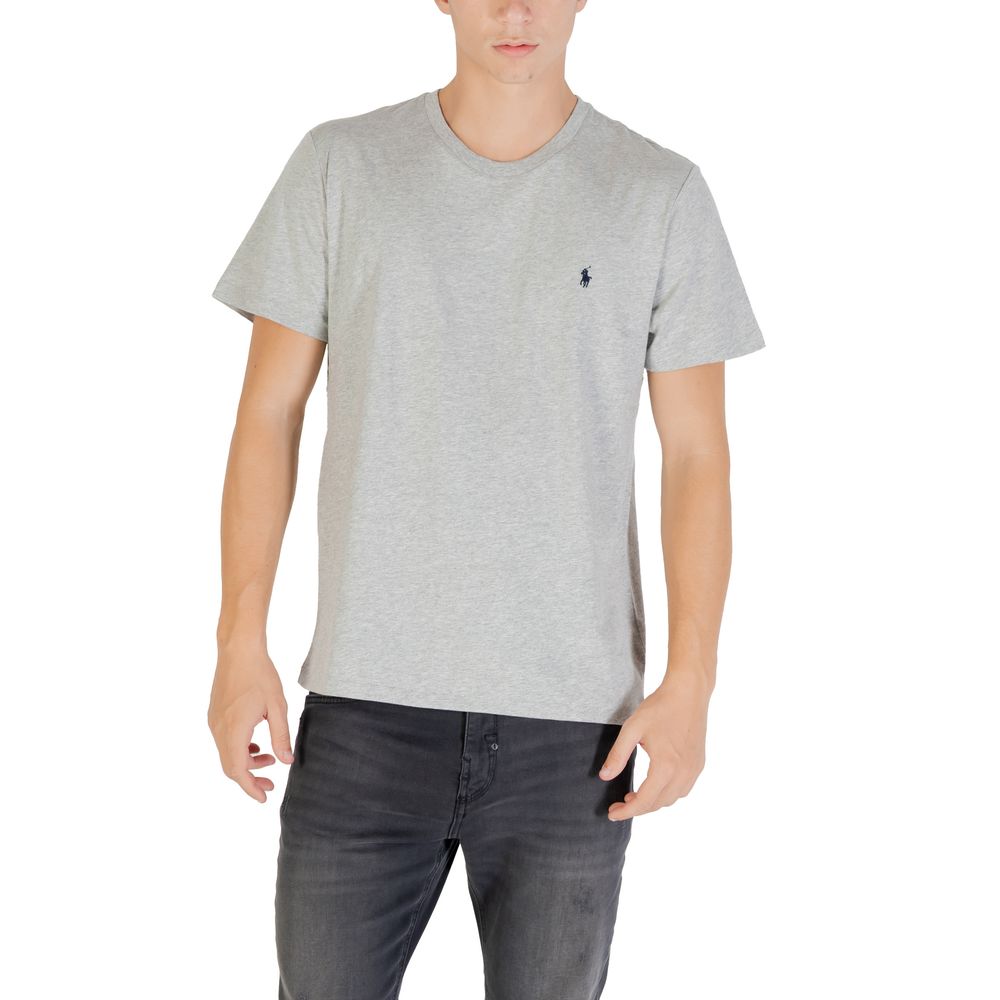 Gray Cotton Crew Neck T-Shirt by Ralph Lauren