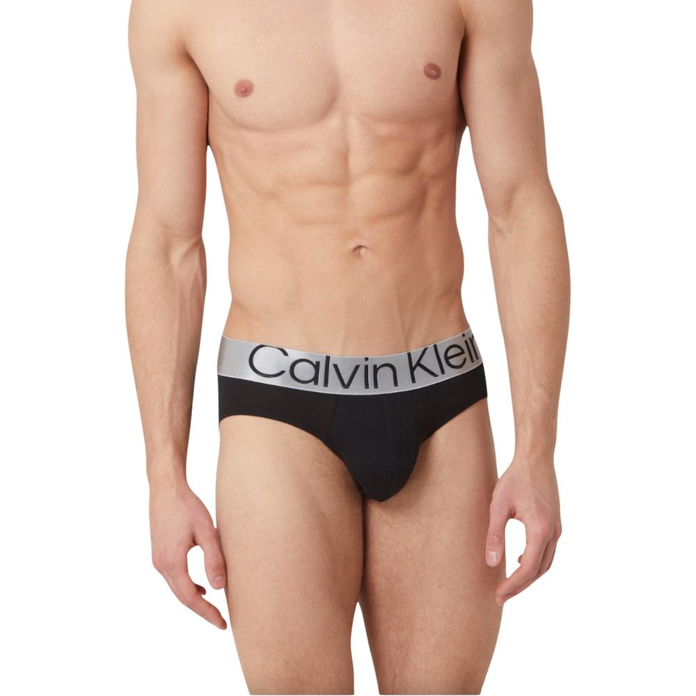 Bicolor Cotton Briefs with Logo Waistband 3-Pack