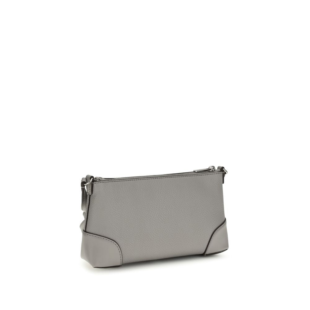 Gray Leather Calf Wallet