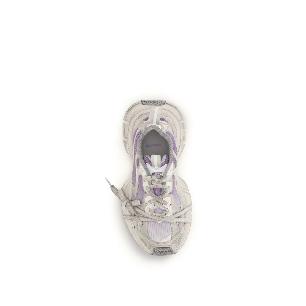 Multicolor Synthetic Sneakers with Embossed Logo