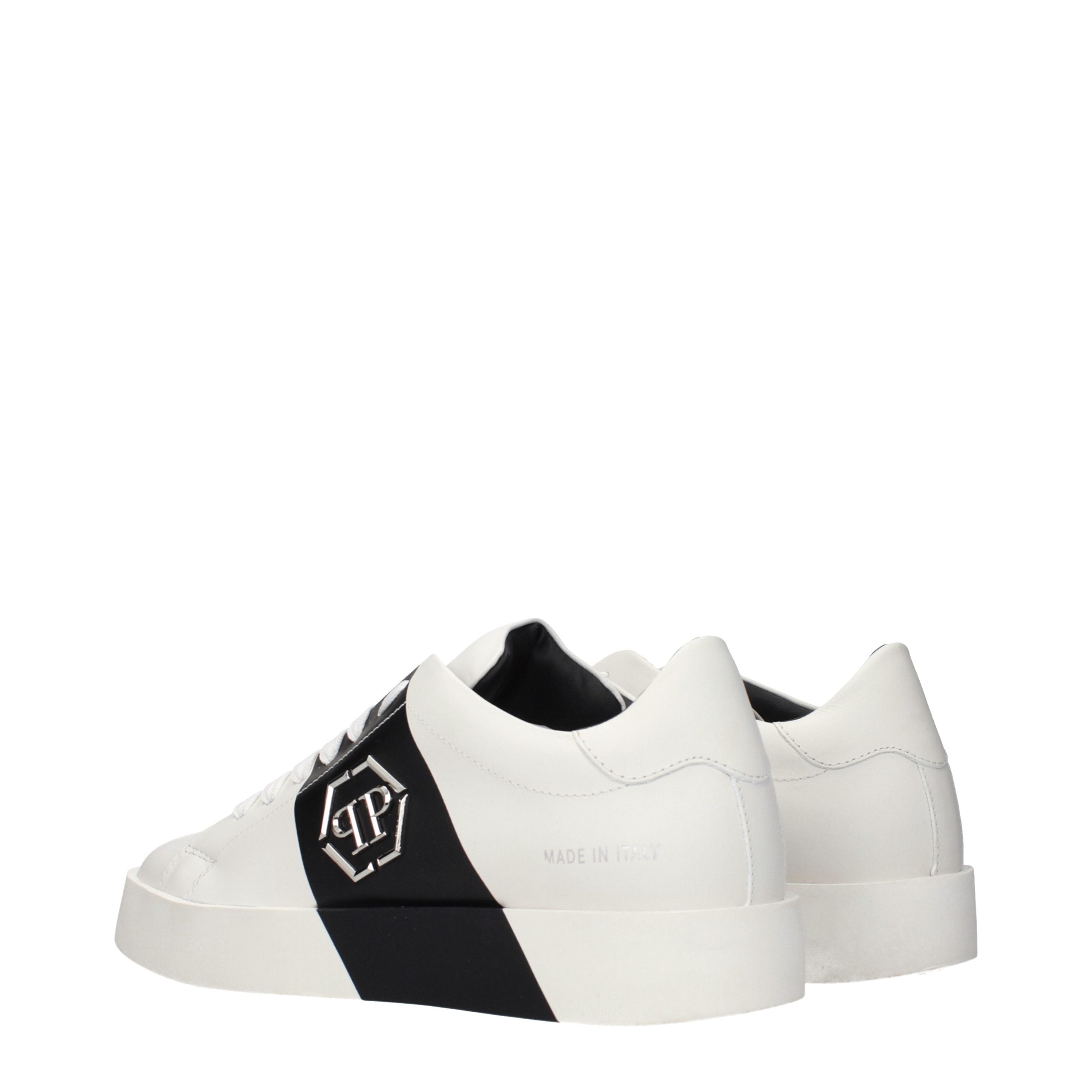 Baskets en cuir blanc Philipp Plein
