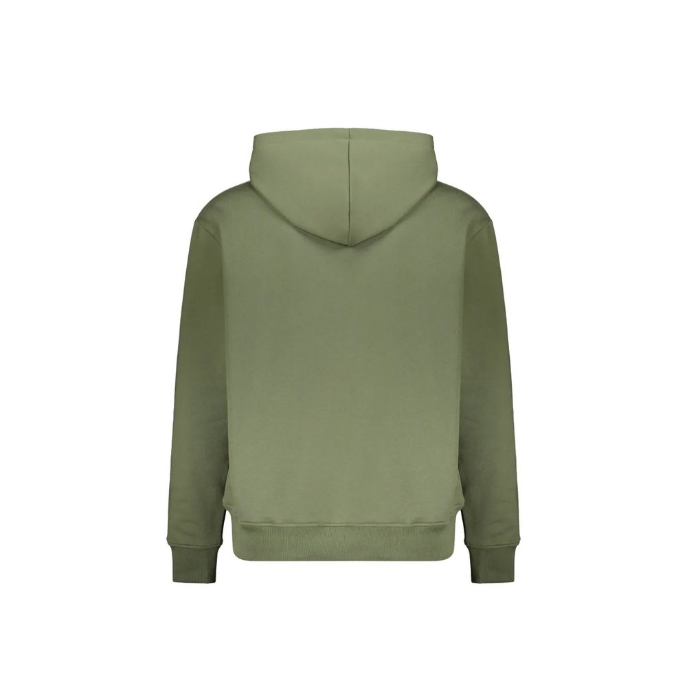 Zweifarbiger Baumwoll-Hoodie mit Kapuze und Kordelzug