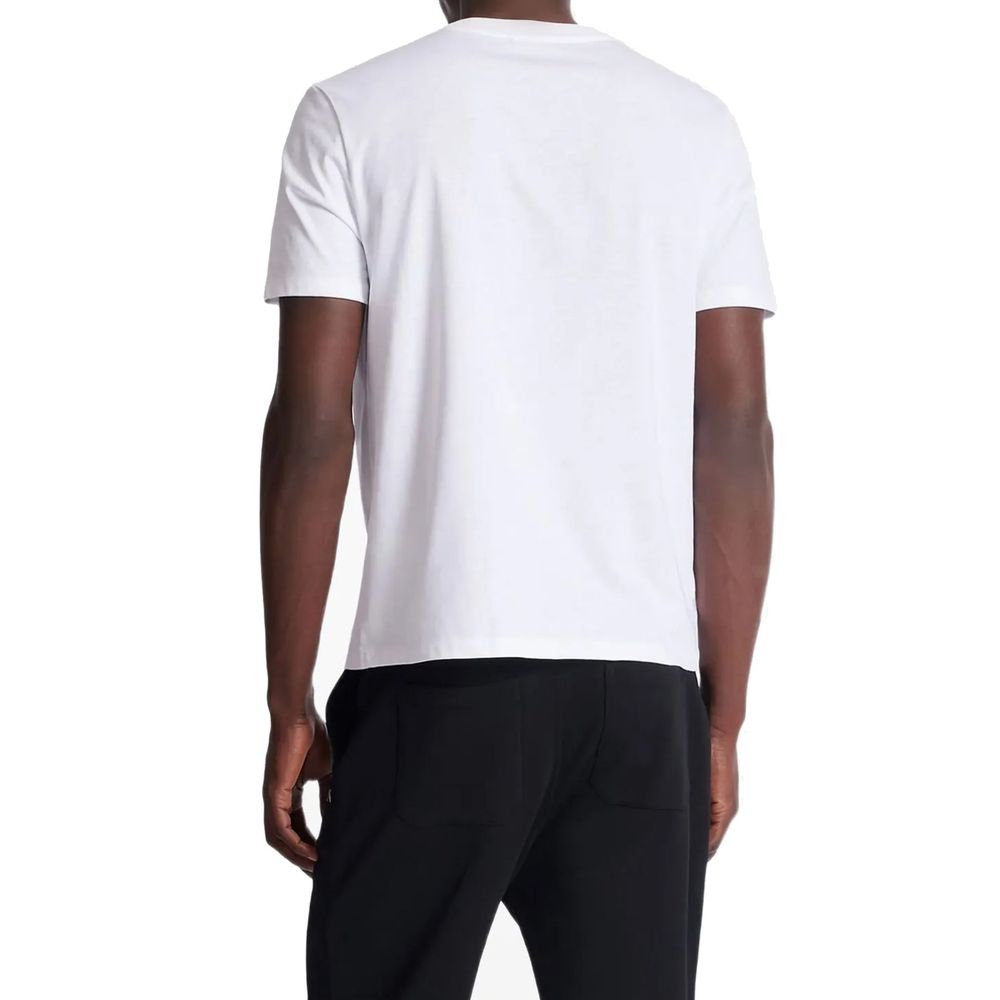 Balmain T-Shirt aus weißer Baumwolle